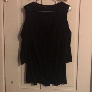 Black Cold Shoulder Torrid Blouse